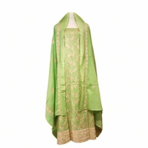 Cotton fabric all over works three piece